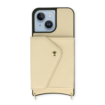 iPhone 14 Wit - Back Cover met Band