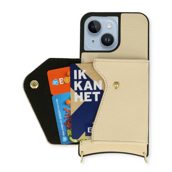 iPhone 14 Wit - Back Cover met Band
