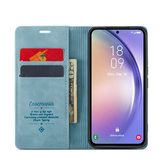 Samsung A34 5G Aqua Blue - Book Case