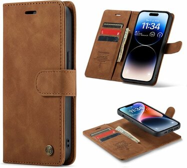 iPhone 14 Sienna Brown - 2 in 1 Book Case