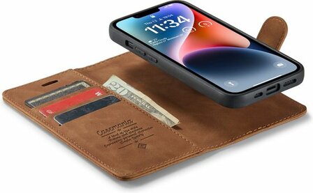 iPhone 14 Sienna Brown - 2 in 1 Book Case
