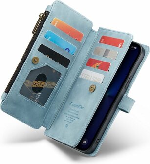 iPhone 13 Pro Aqua Blue - Book Case met Rits