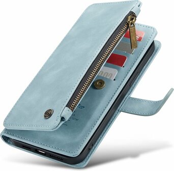 iPhone 13 Pro Aqua Blue - Book Case met Rits