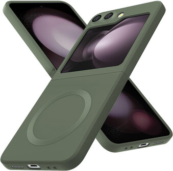 Samsung Z Flip 6 - Groen - TPU Back Cover - Geschikt voor Magsafe