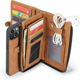 iPhone 13 Mini Sienna Brown - 2 in 1 Extra Vakken Book Case
