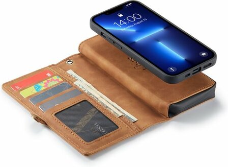 iPhone 13 Mini Sienna Brown - 2 in 1 Extra Vakken Book Case