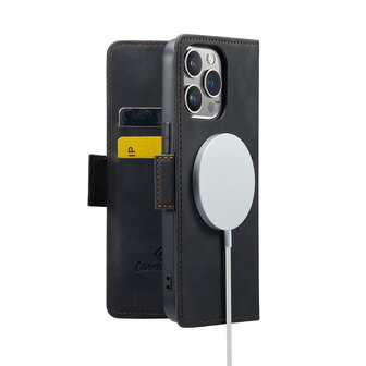 iPhone 15 Pro Max Charcoal Gray - MagSafe Book Case