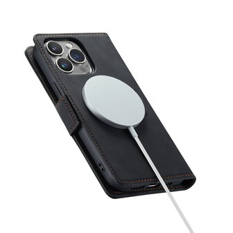 iPhone 15 Pro Max Charcoal Gray - MagSafe Book Case
