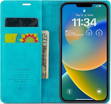 iPhone 14 Azure Blue - Book Case