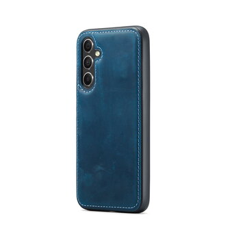 Samsung A54 Navy Blue - Lederen Back Cover