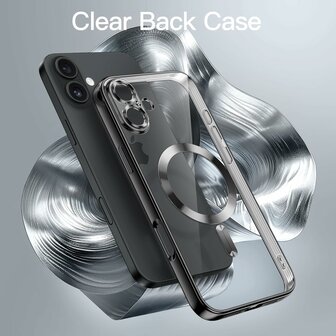 iPhone 16 Plus - Zwart - Siliconen MagSafe Back Cover