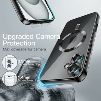 iPhone 16 Plus - Zwart - Siliconen MagSafe Back Cover