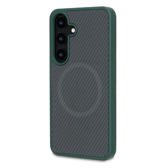 Samsung S25 - Groen - Carbon MagSafe Back Cover