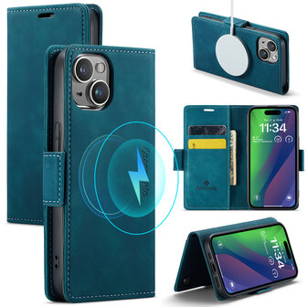 iPhone 15 Plus Emerald Green - MagSafe Book Case