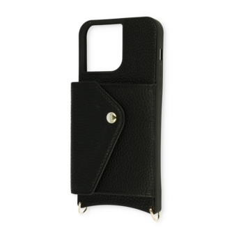 iPhone 14 Pro Zwart - Back Cover met Band
