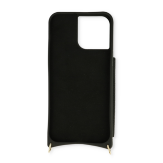 iPhone 14 Pro Zwart - Back Cover met Band