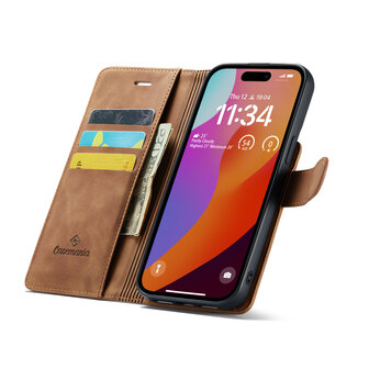 iPhone 15 Sienna Brown - 2 in 1 MagSafe Book Case