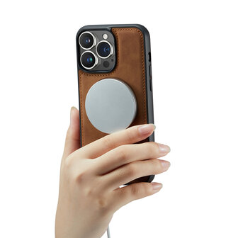 iPhone 15 Sienna Brown - 2 in 1 MagSafe Book Case