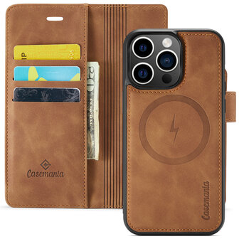iPhone 15 Sienna Brown - 2 in 1 MagSafe Book Case