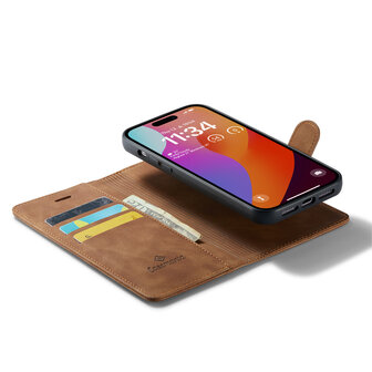 iPhone 15 Sienna Brown - 2 in 1 MagSafe Book Case