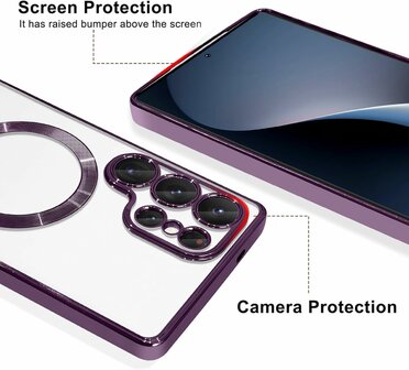 Samsung S25 Ultra - MagSafe TPU Back Cover - Paars