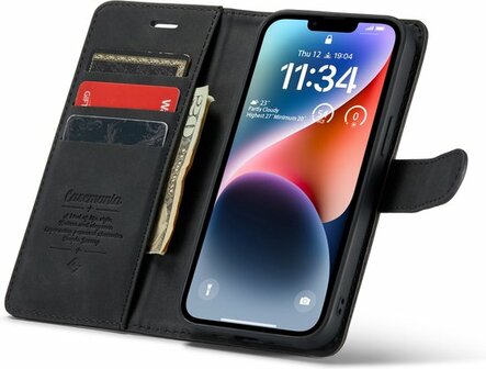 iPhone 14 Charcoal Gray - 2 in 1 Book Case