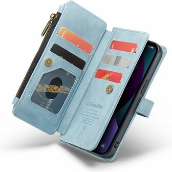 iPhone 13 Mini Aqua Blue - Book Case met Rits