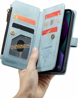iPhone 13 Mini Aqua Blue - Book Case met Rits