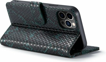 iPhone 13 Pro Max Groen - Slangen Book Case