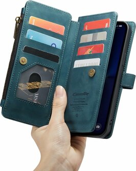 iPhone 13 Pro Emerald Green - Book Case met Rits