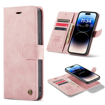 iPhone 13 Pro Max Pale Pink - 2 in 1 Book Case