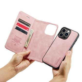 iPhone 13 Pro Max Pale Pink - 2 in 1 Book Case