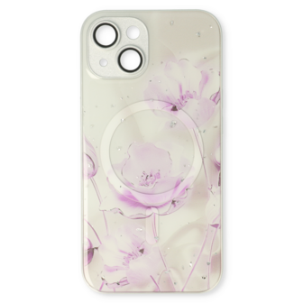 iPhone 13 Paars - MagSafe TPU Marmer