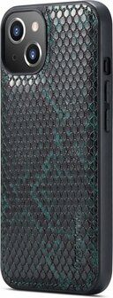 iPhone 13 Groen - 2 in 1 Slangen Book Case