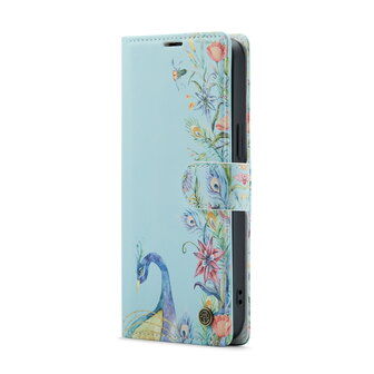 iPhone 14 Pro Max met Pauw Print - Book Case