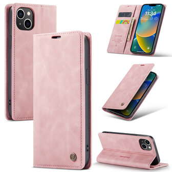 iPhone 15 Pale Pink - Book Case