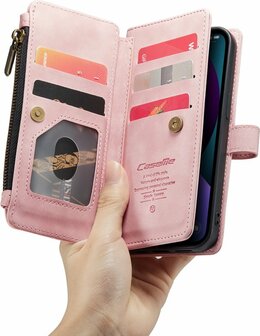 iPhone 13 Mini Pale Pink - Book Case met Rits