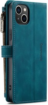 iPhone 14 Emerald Green - Book Case met Rits