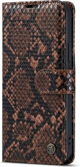iPhone 13 Mini Bruin - Slangen Book Case