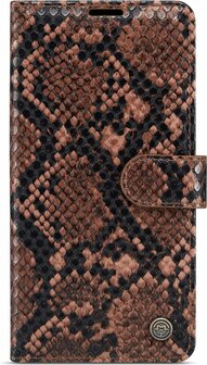 iPhone 13 Mini Bruin - Slangen Book Case