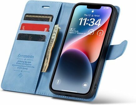 iPhone 14 Sky Blue - 2 in 1 Book Case
