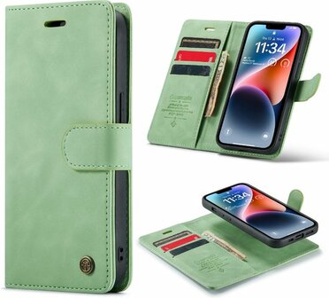 iPhone 14 Pistache Green - 2 in 1 Book Case