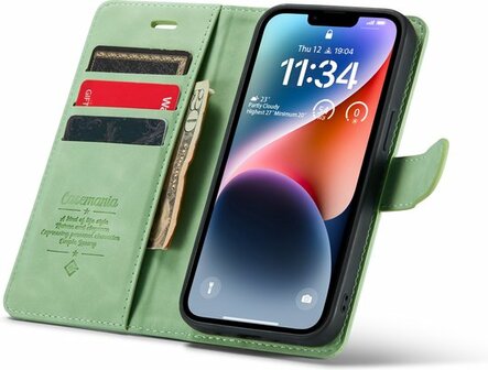 iPhone 14 Pistache Green - 2 in 1 Book Case