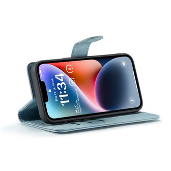 iPhone 15 Aqua Blue - 2 in 1 Book Case