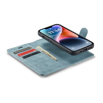 iPhone 15 Aqua Blue - 2 in 1 Book Case