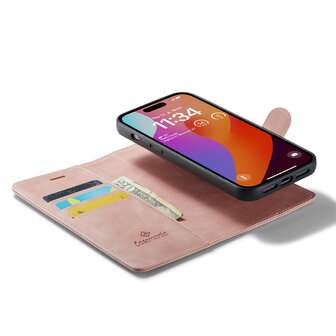 iPhone 15 Pro Max Pale Pink - 2 in 1 MagSafe Book Case