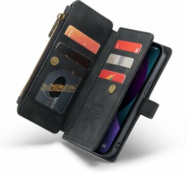 iPhone 13 Mini Charcoal Gray - Book Case met Rits