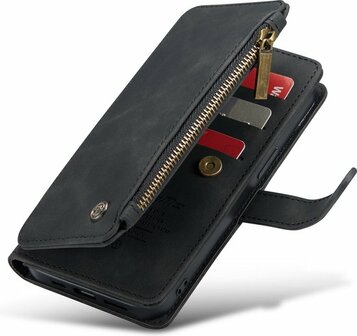 iPhone 13 Mini Charcoal Gray - Book Case met Rits