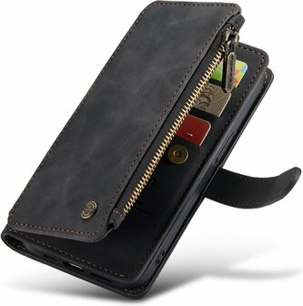 iPhone 14 Charcoal Gray - Book Case met Rits