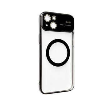 iPhone 15 Plus Zwart - MagSafe TPU Back Cover - Camera Protector